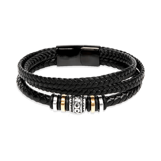 Bracciale Pelle Intrecciata di Alta Qualità