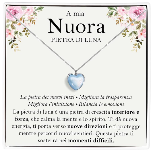 Collana Pietra di Luna in Argento Sterling 925 - A mia nuora