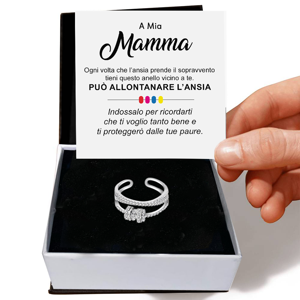 Anello da Donna in Argento Sterling 925 Per mia mamma - Ansia