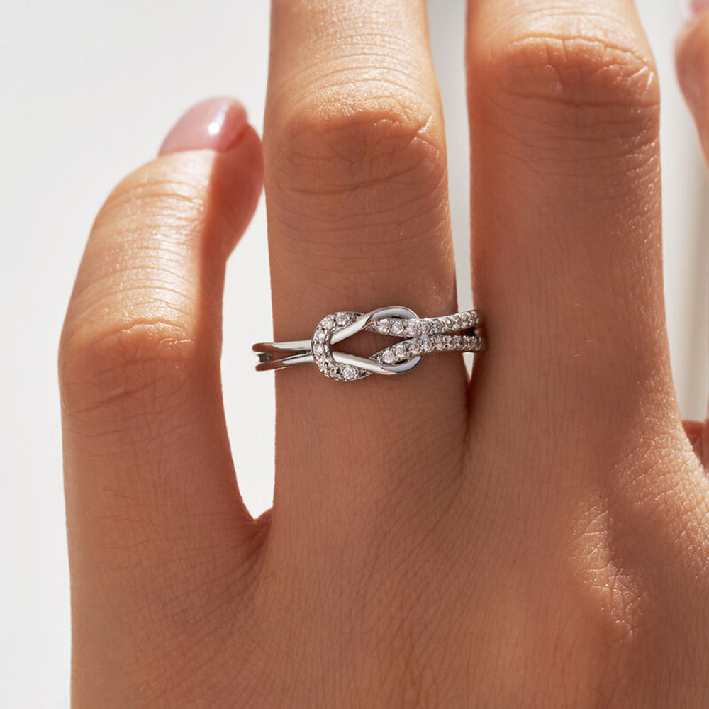 Anello Nodo da Donna in Argento Sterling 925 - A Mia Cugina