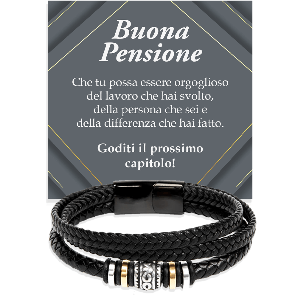 Bracciale Pelle Intrecciata - Buona Pensione