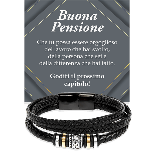 Bracciale Pelle Intrecciata - Buona Pensione