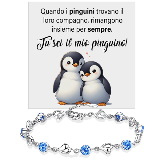 Bracciale Pietre Blu - Pinguino