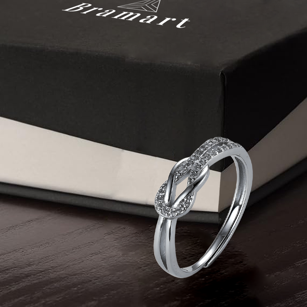 Anello Nodo da Donna in Argento Sterling 925 - A mia Mamma