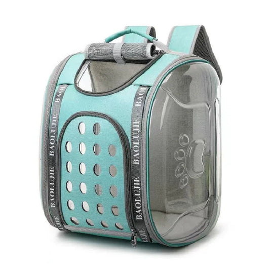 Pet Carrier Backpack for Small Cats and Puppies Cat Carrier with Full Ventilation Cyan 