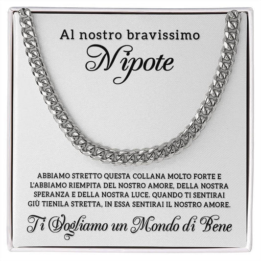 Collana da Uomo - Al Nostro Bravissimo Nipote.
