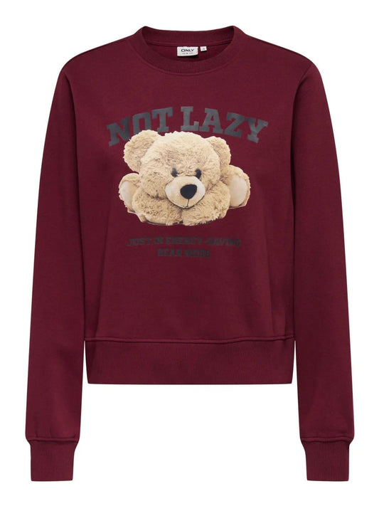 Only Felpa Donna Bila Cabernet Lazy