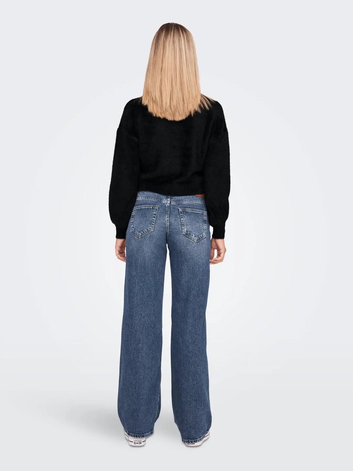 Only Maglione Donna Piumo Nero