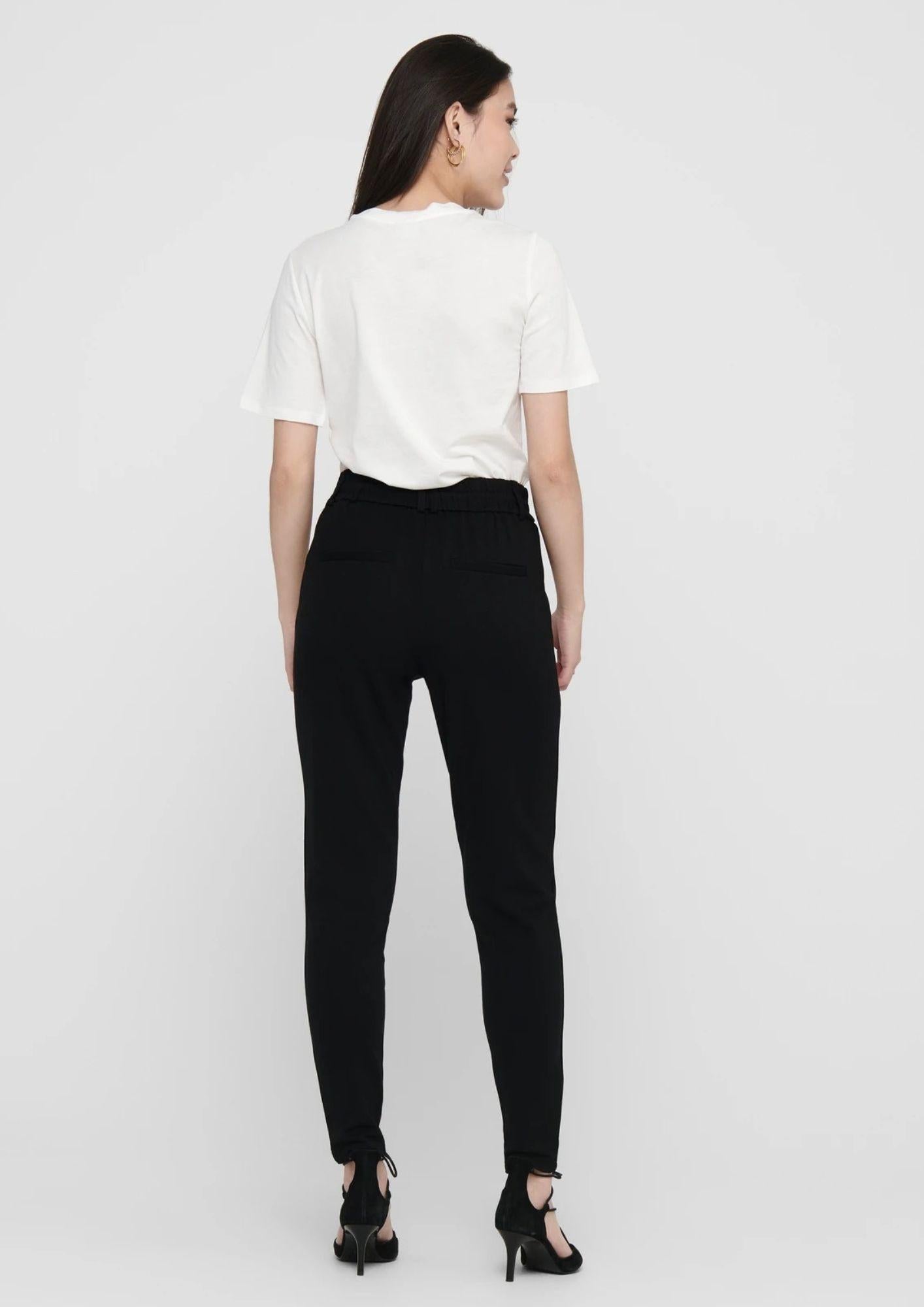 Only Pantaloni Donna Poptrash Neri