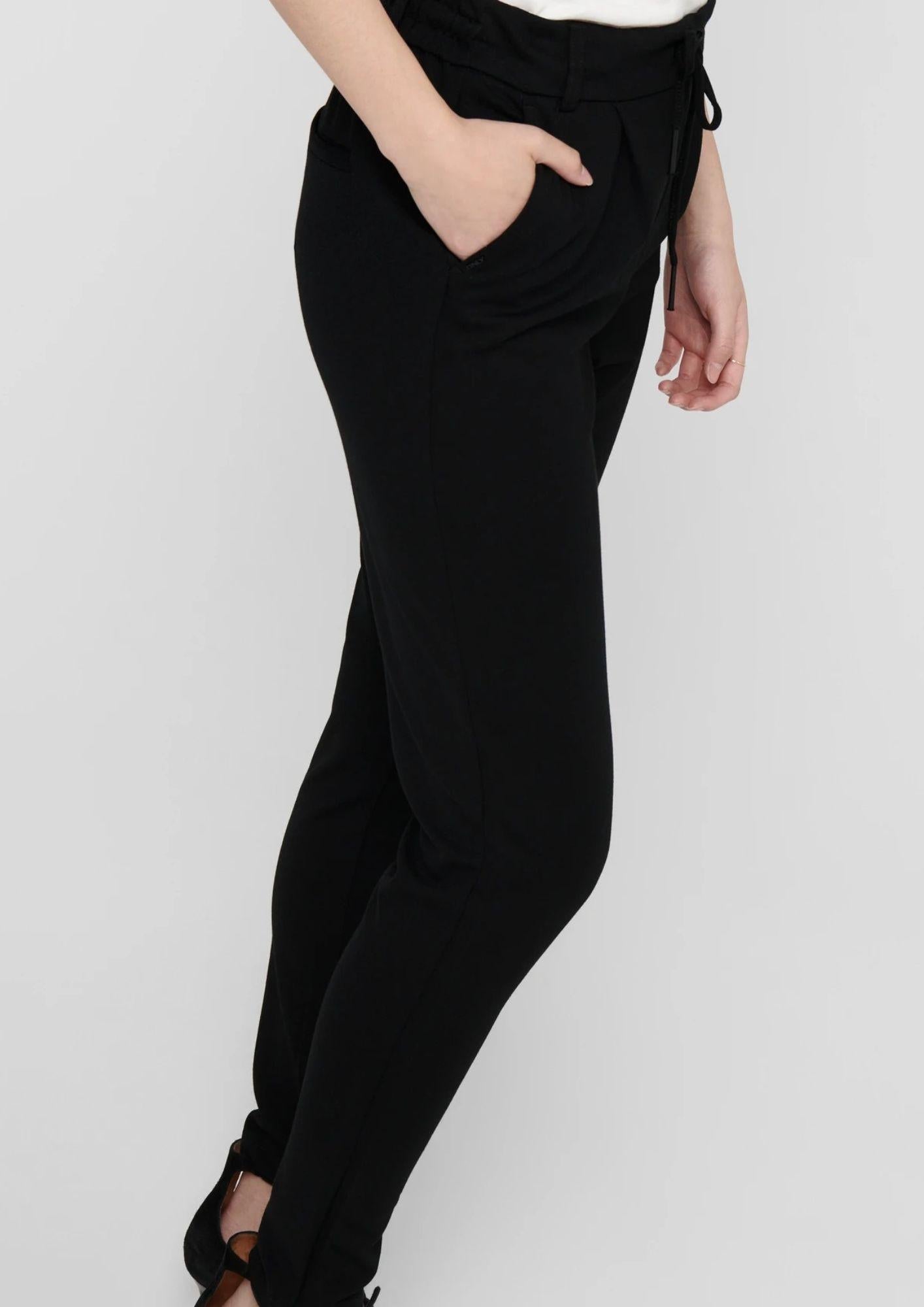 Only Pantaloni Donna Poptrash Neri