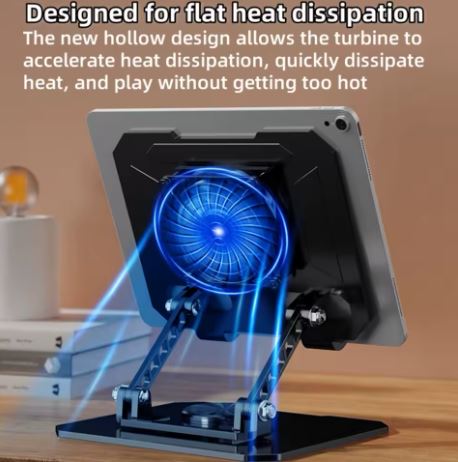 Supporto Pieghevole per Tablet e Notebook con Rotazione a 360° – Ergonomico e Regolabile