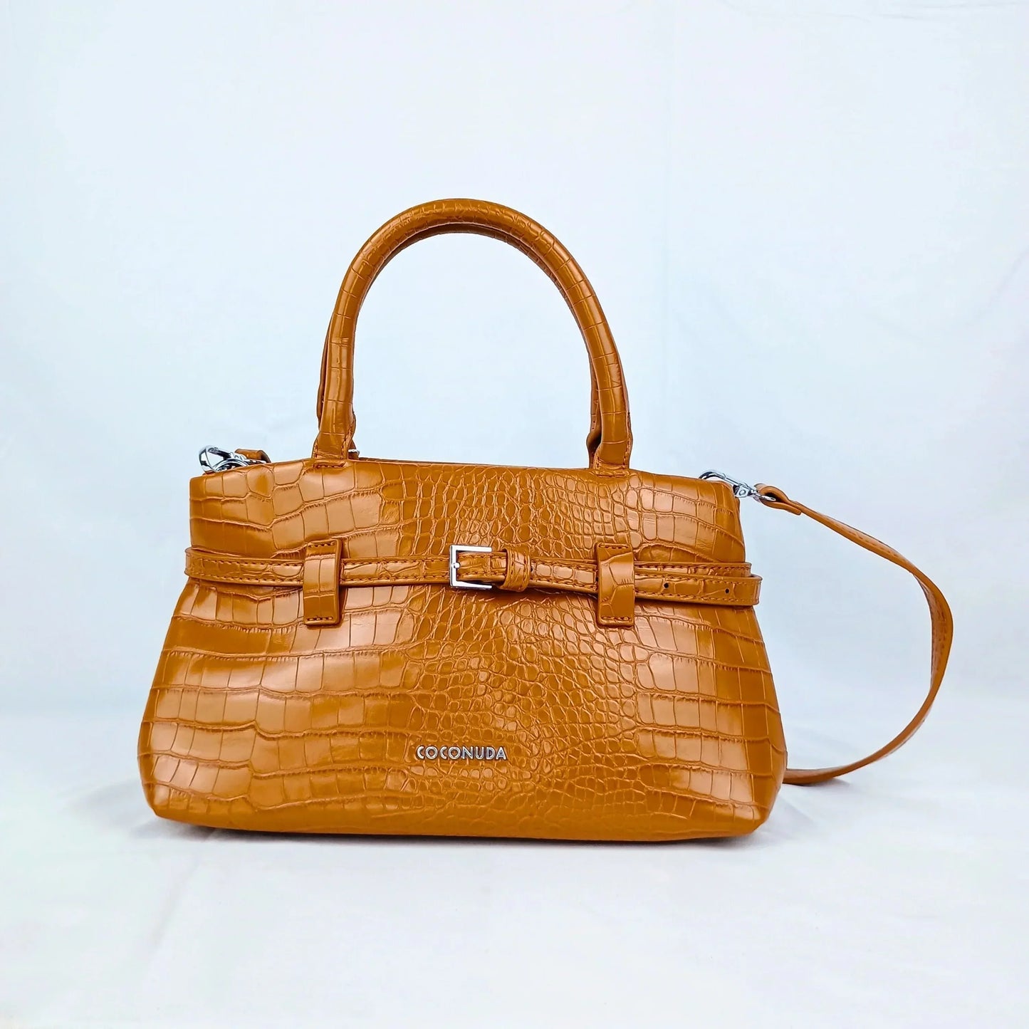 Patent Crocodile Leather Handbag - MS-7433