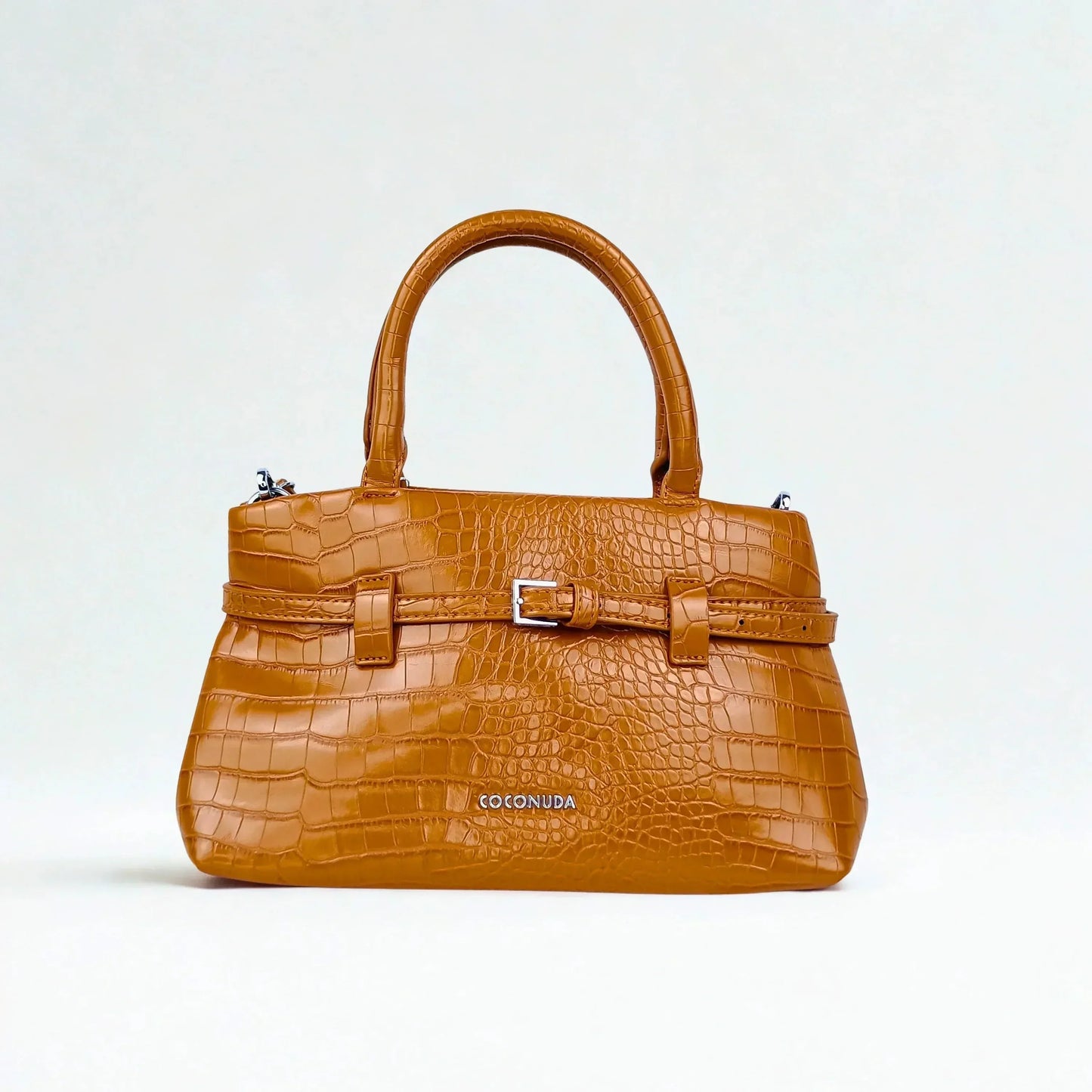 Patent Crocodile Leather Handbag - MS-7433
