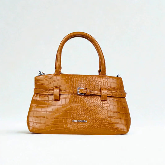 Patent Crocodile Leather Handbag - MS-7433