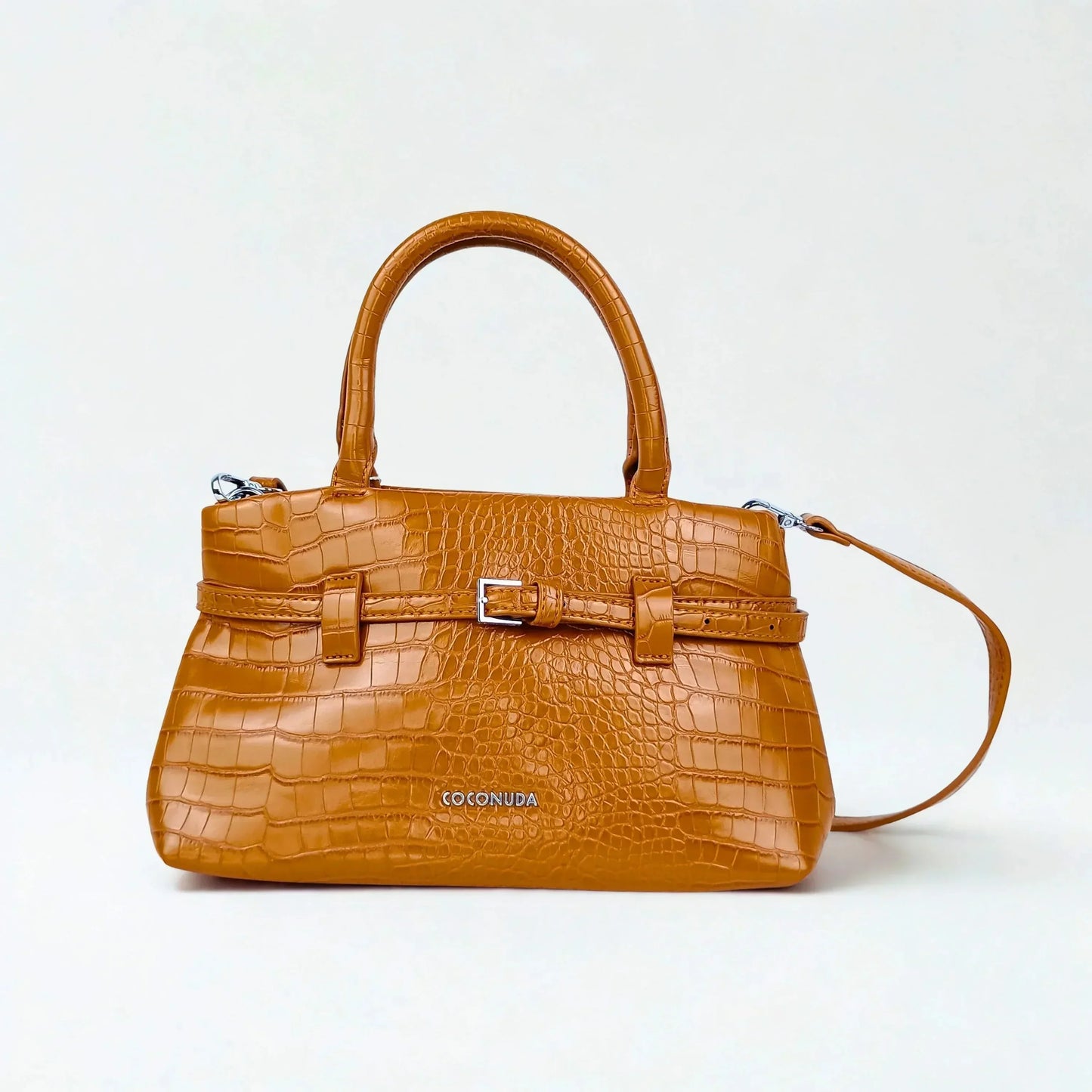 Patent Crocodile Leather Handbag - MS-7433