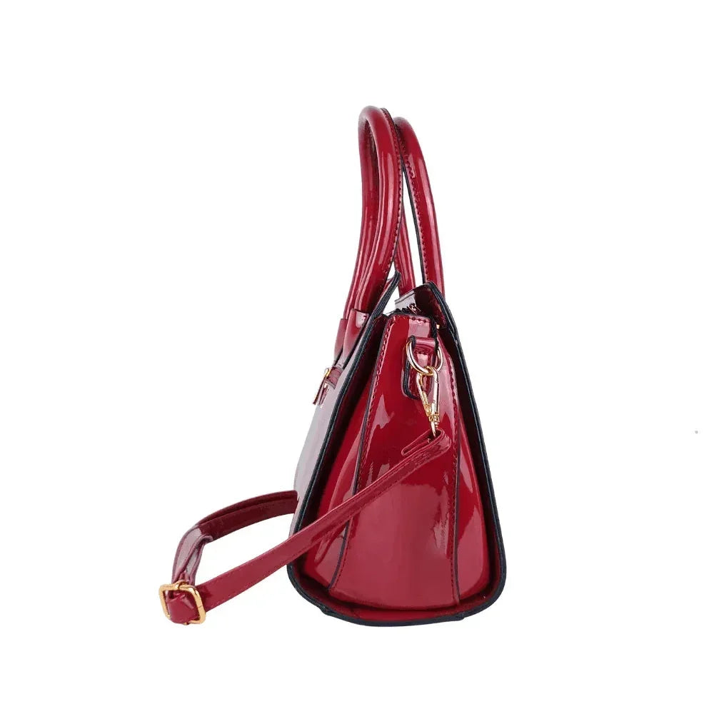 Patent Leather Handbag MS-7408
