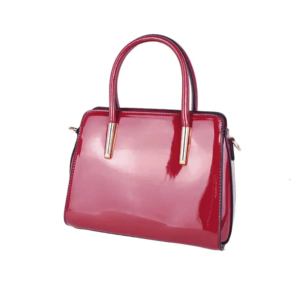 Patent Leather Handbag MS-7408