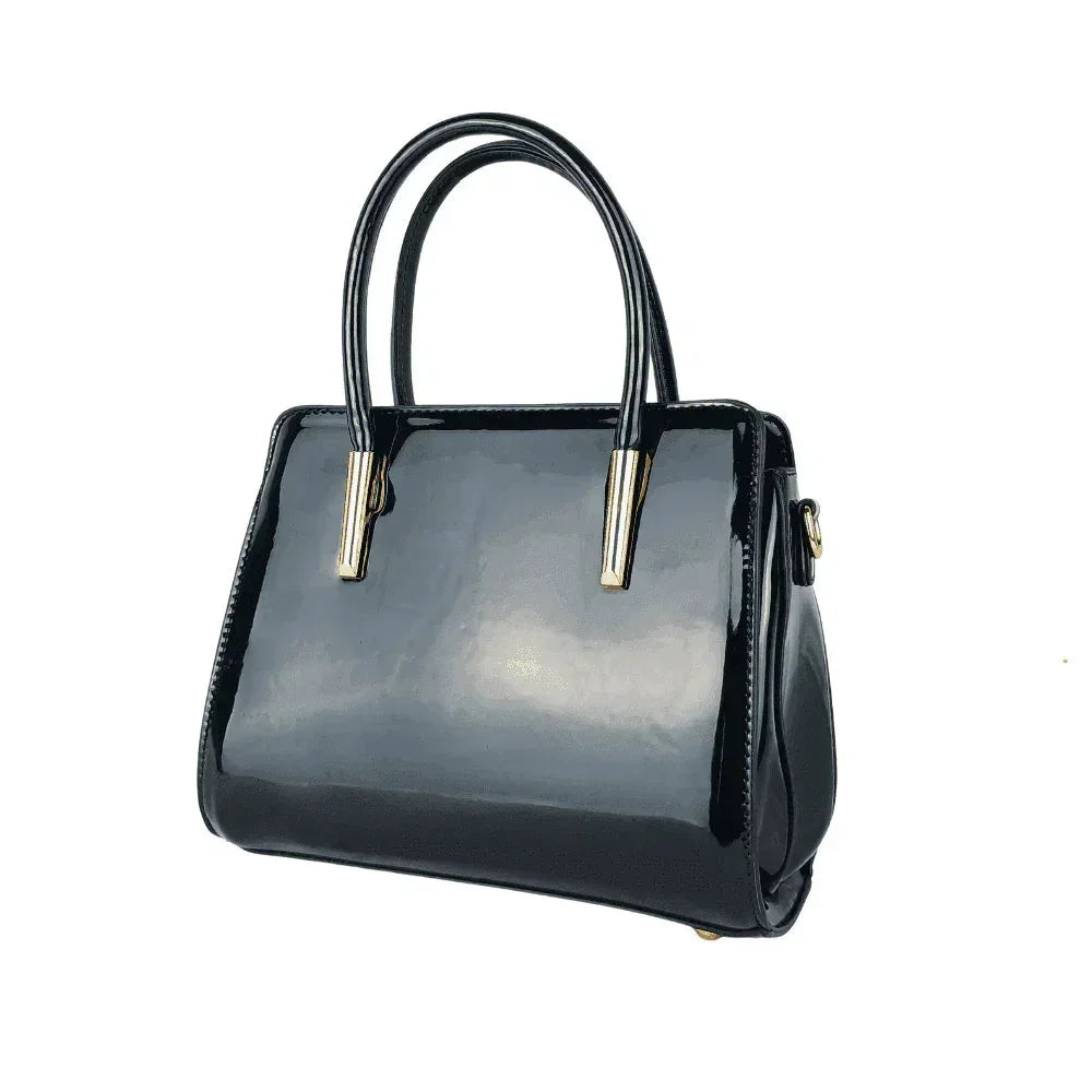 Patent Leather Handbag MS-7408