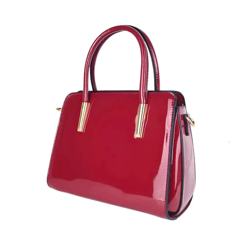 Patent Leather Handbag MS-7408