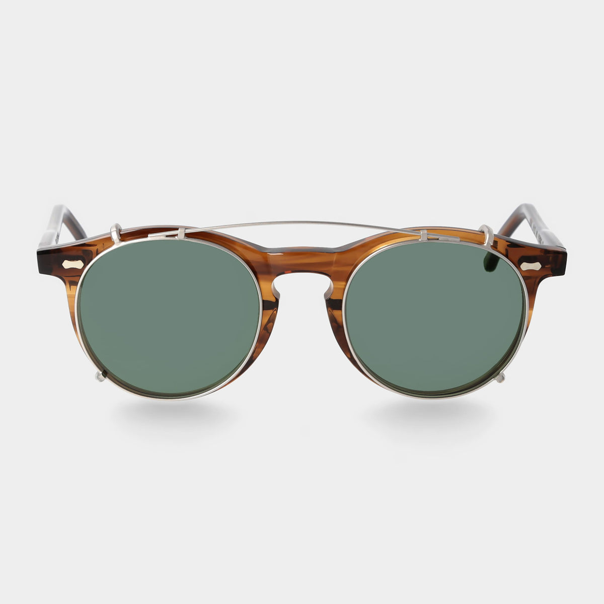 Clip Silver | Bottle Green