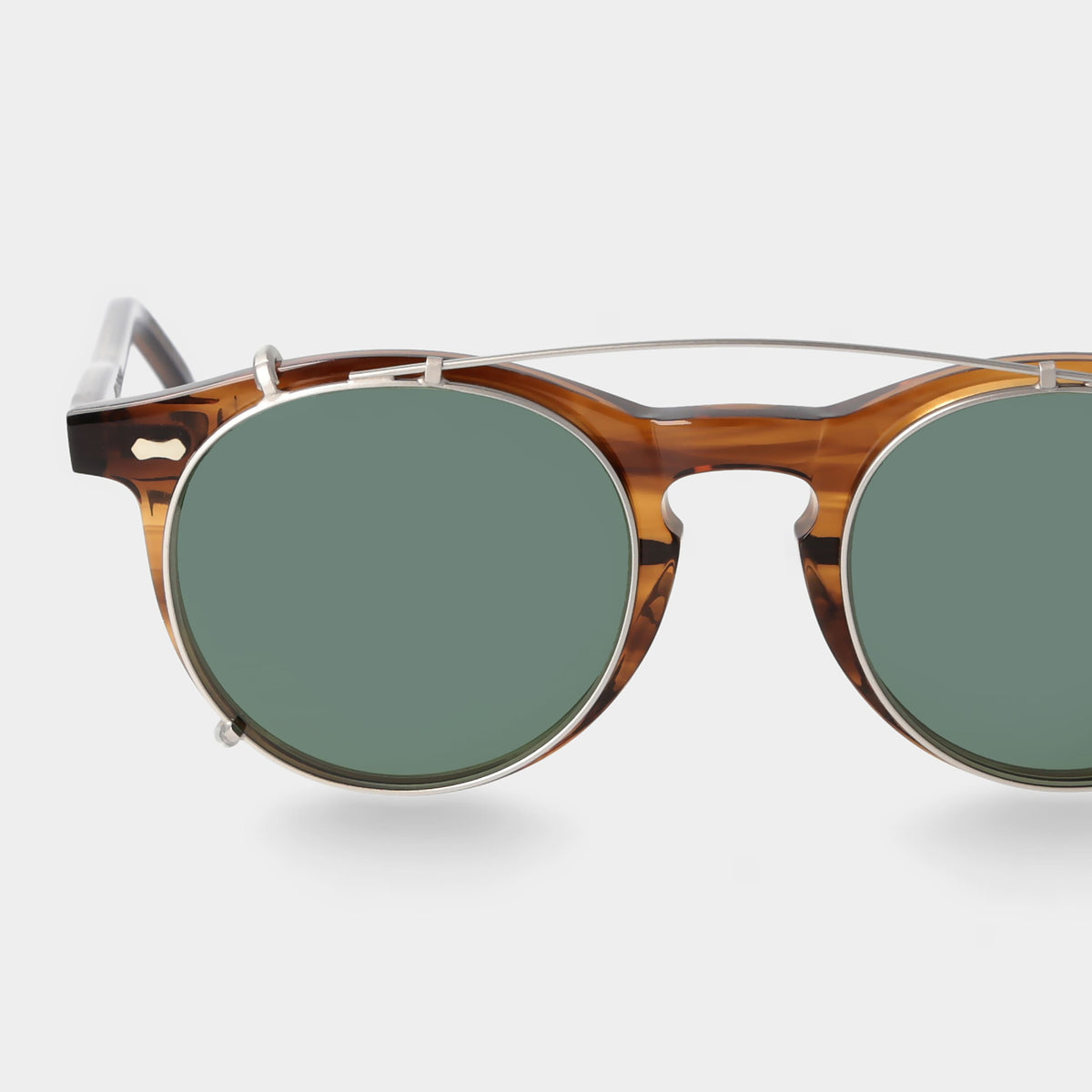 Clip Silver | Bottle Green
