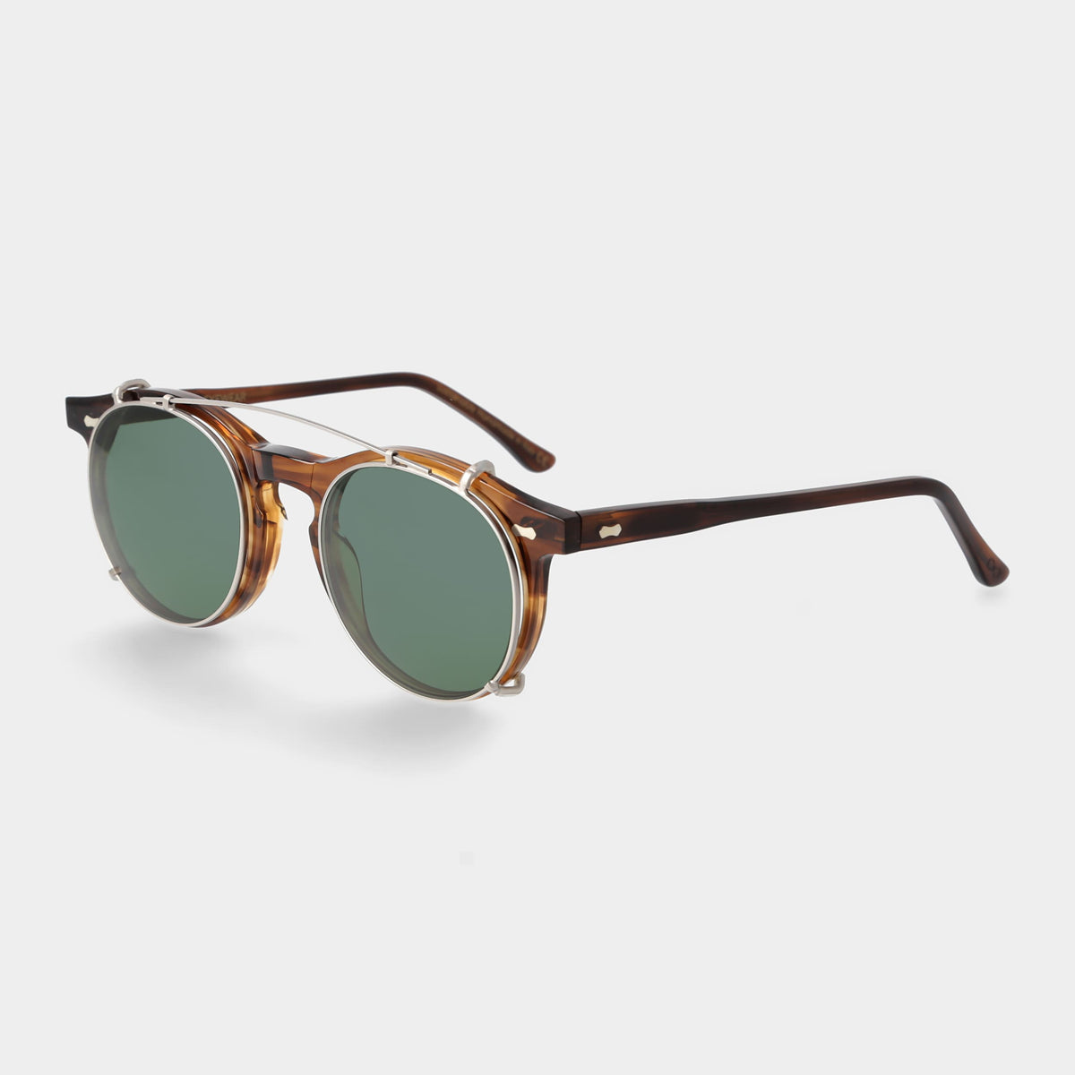 Clip Silver | Bottle Green