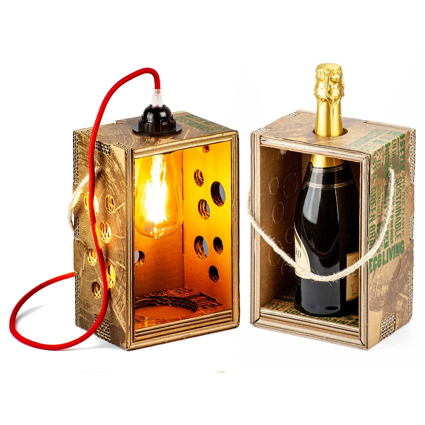Porta Bottiglia Vino - Bubble Lantern – Riutilizzabile e Eco-Friendly