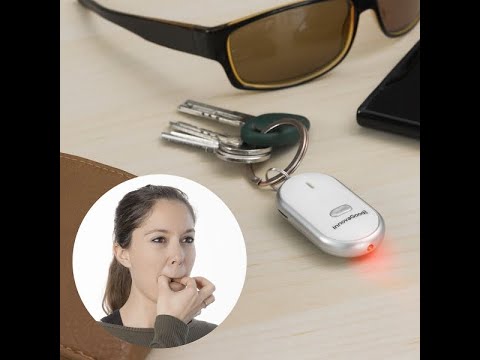 Portachiavi Localizzatore di Chiavi con Suono e Luce Led Attivabile con un Fischio