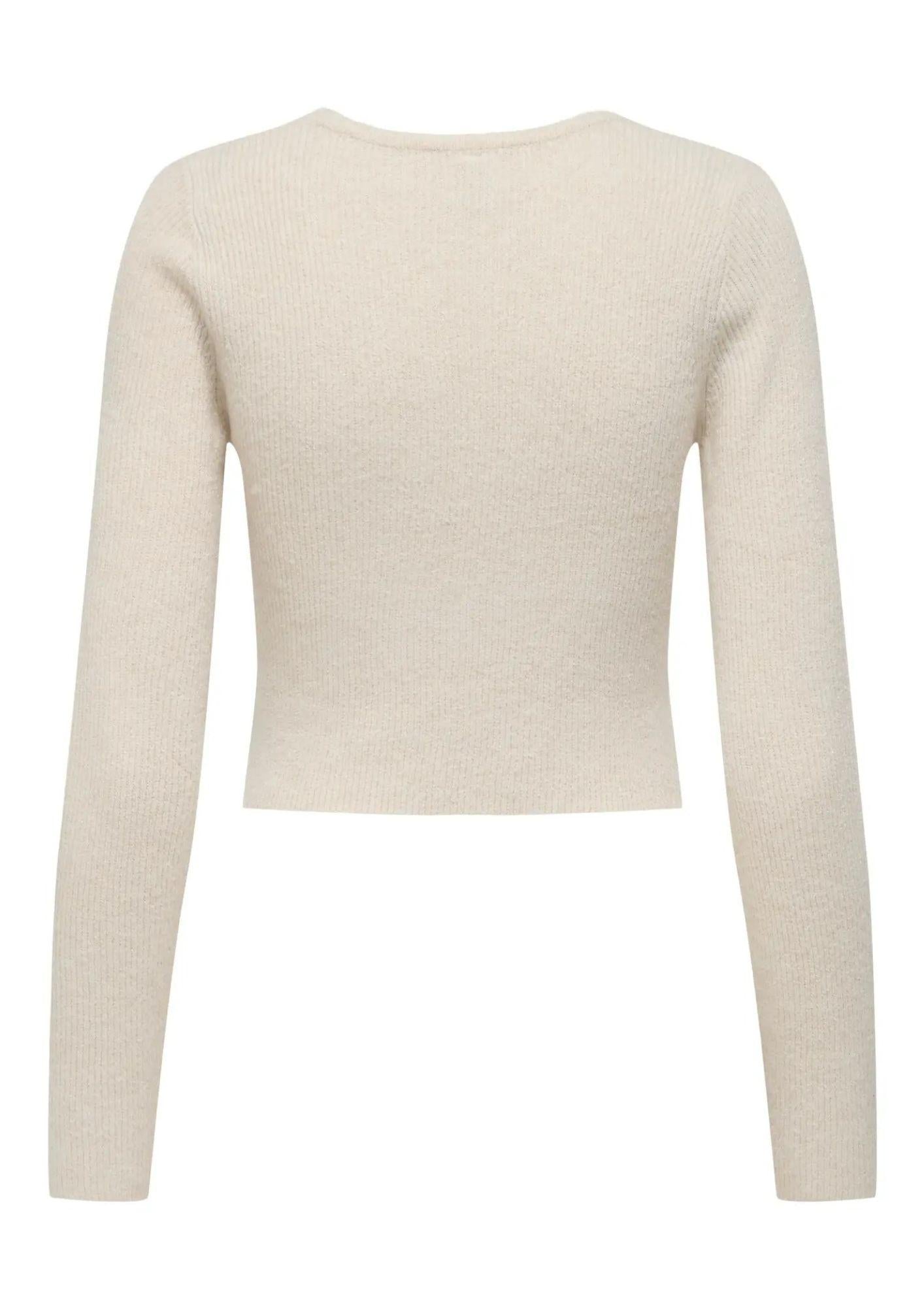 Only Cardigan In Maglia Donna Rica Beige