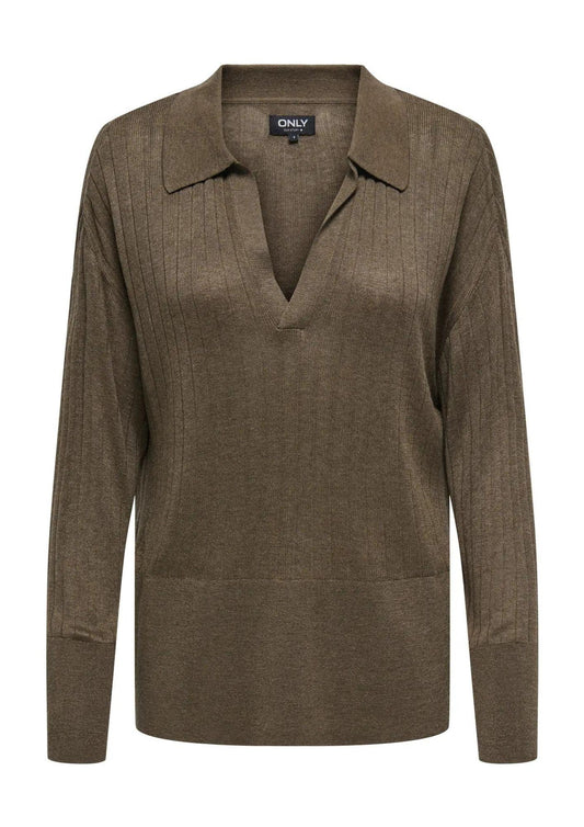 Only Maglione Donna Tara Marrone