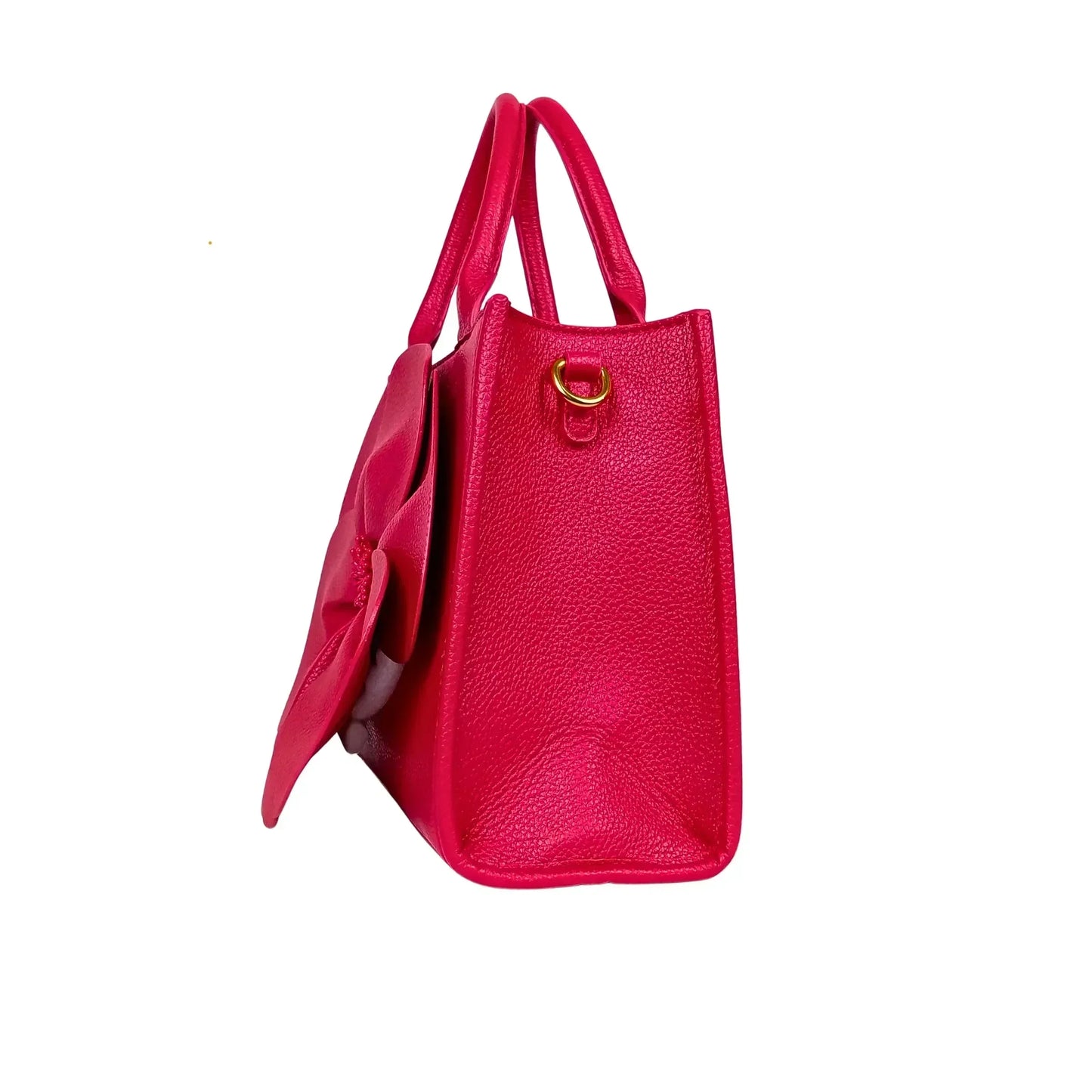 Red Leather Women's Handbag MS-380