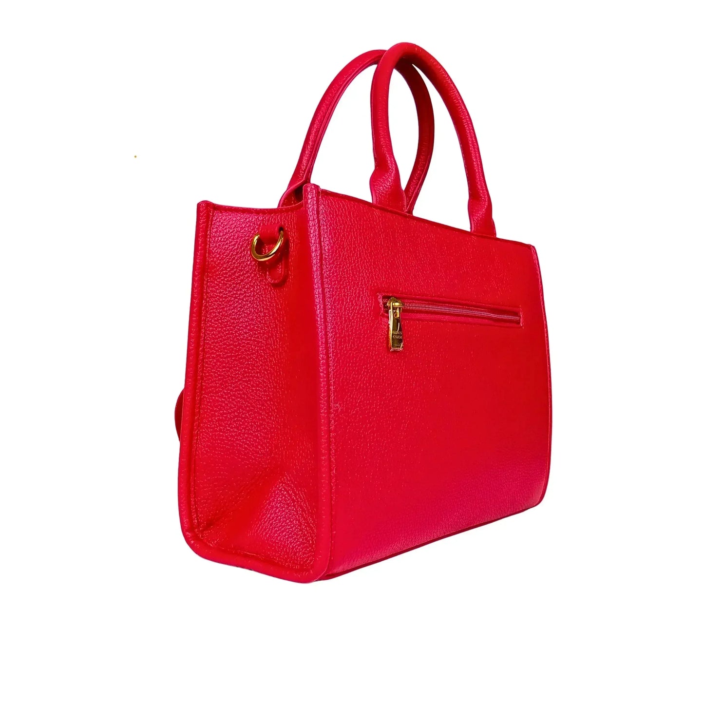 Red Leather Women's Handbag MS-380