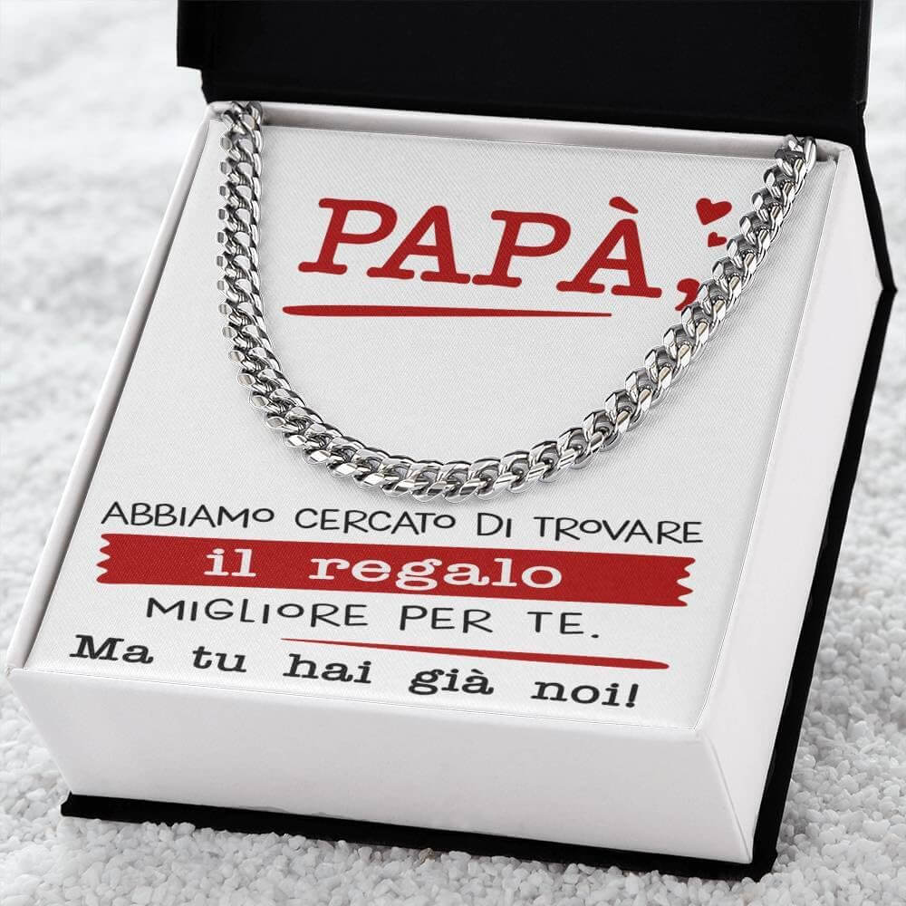 Collana da Uomo - Papà Regalo Migliore Siamo Noi.