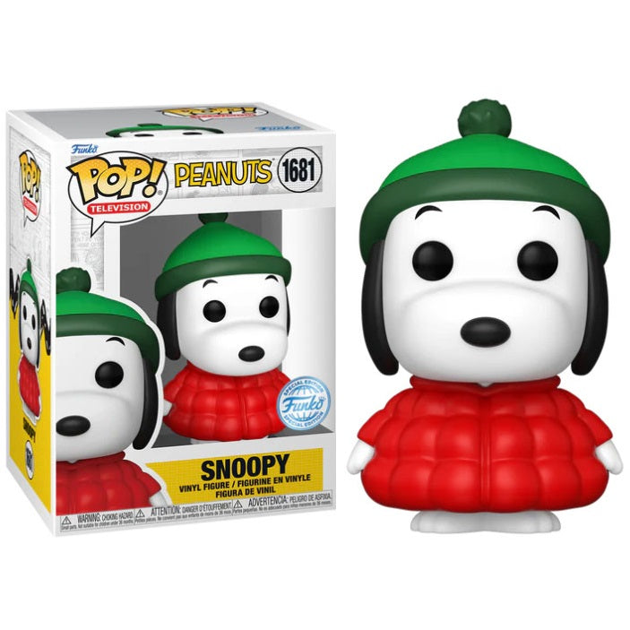 Funko Pop! Television - Peanuts (1681) Snoopy In Coat Special Edition Figure 9Cm