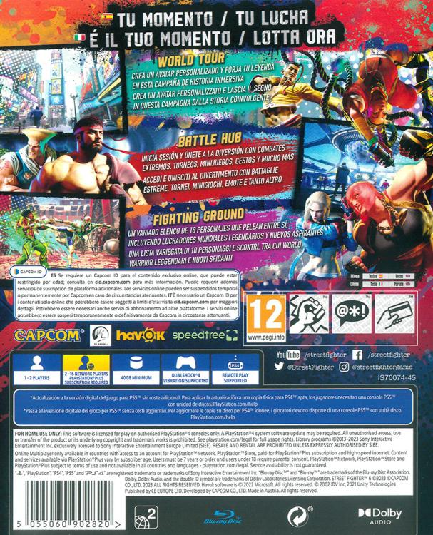 Street Fighter 6 Standard Edition PS4 Game ITA PlayStation 4 New