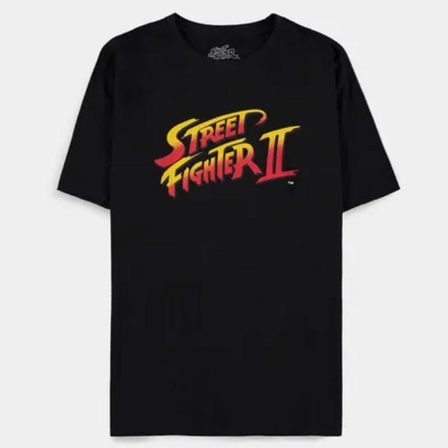 DIFUZED - T-SHIRT: STREET FIGHTER II XXL LOGO GAME VIDEOGAMES VIDEOGIOCO PS4 PS5