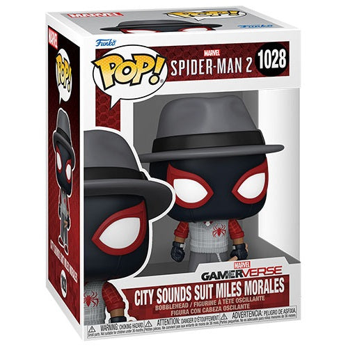 Funko Pop! Marvel Spiderman 2 - (1028) City Sounds Suit Miles Morales Figure 9Cm