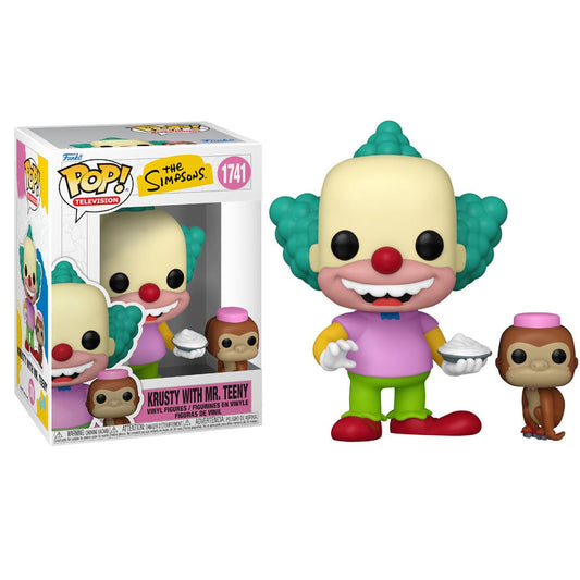 Funko Pop ! Tv The Simpsons - (1741) Krusty w/Mr. Teeny Figure 9cm