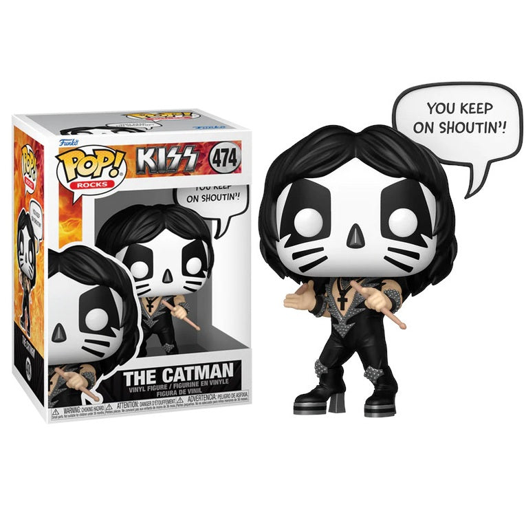 Funko Pop ! Rocks Kiss  - (474) The Catman Rock & Roll All Nite Figure 9cm