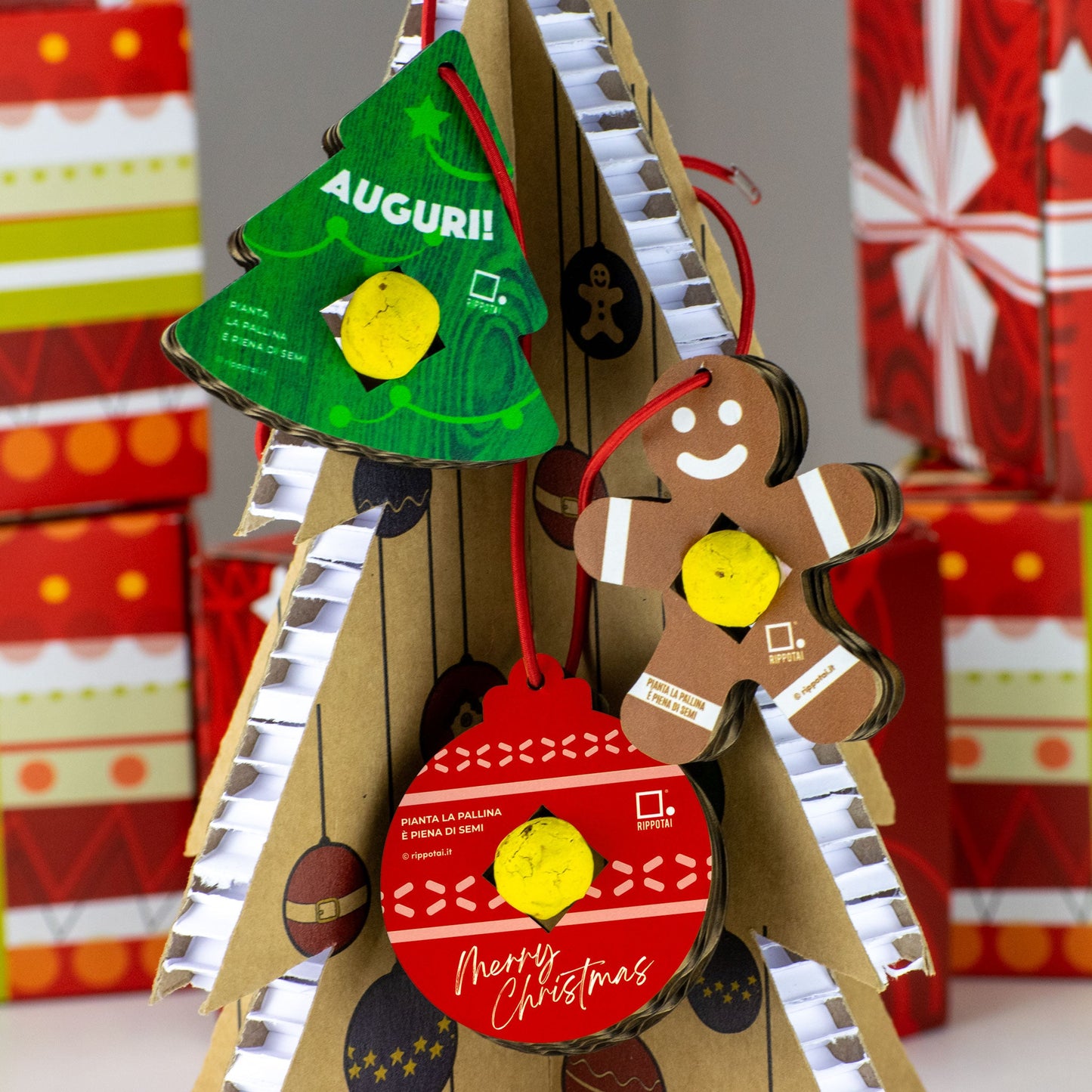 Decorazioni Natalizie Ecologiche “Coltiva il Tuo Natale” – Con Bombe di Semi