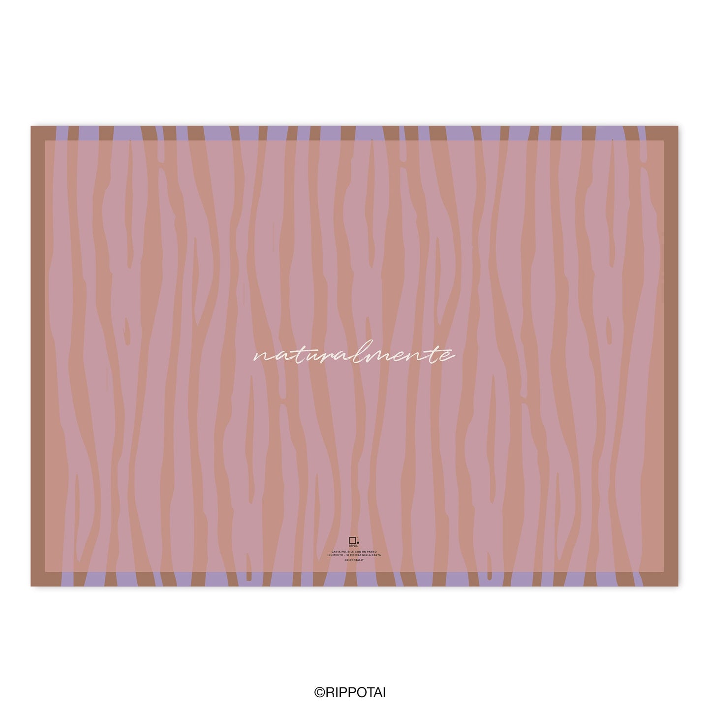 Tovagliette di Carta Pulibile ed ecologica con Sottobicchieri coordinati - Naturalmente