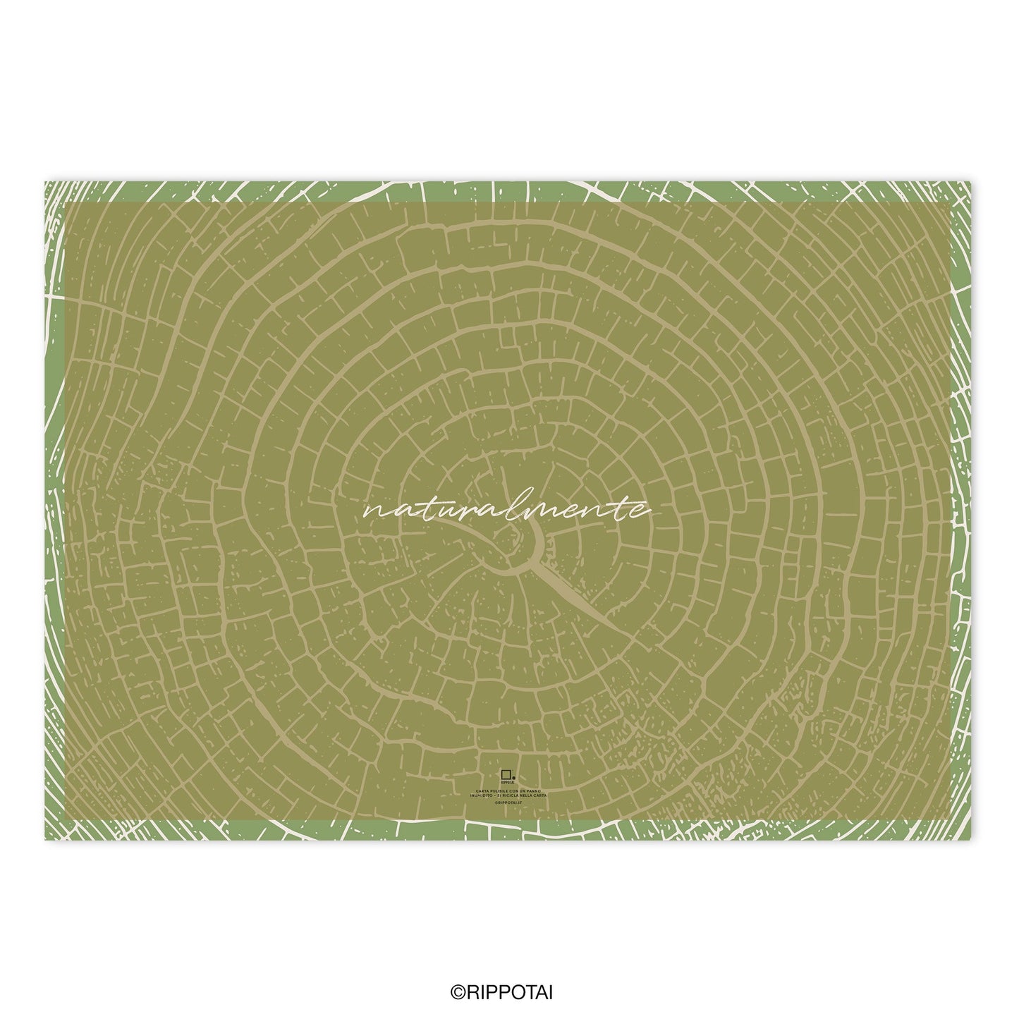 Tovagliette di Carta Pulibile ed ecologica con Sottobicchieri coordinati - Naturalmente
