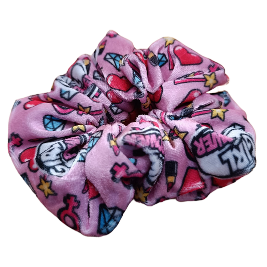 Scrunchie Velvet Girl Power