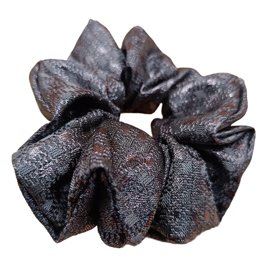 Scrunchie Pois Silver