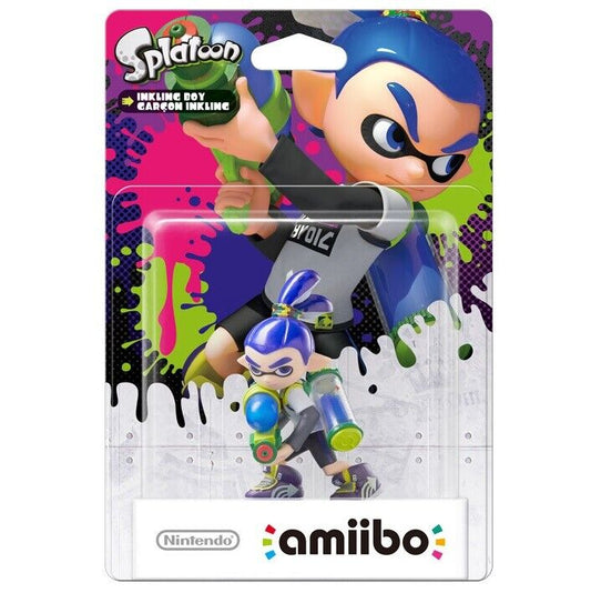 AMIIBO SPLATOON INKLING BOY NINTENDO SWITCH COLLECTIBLE FIGURE BLUE BOY