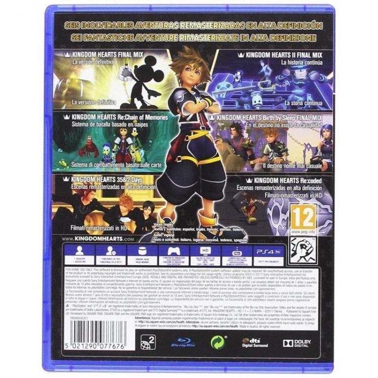 Kingdom Hearts HD 1.5 + 2.5 ReMIX PS4 Game EU PlayStation 4 Italian Video Game