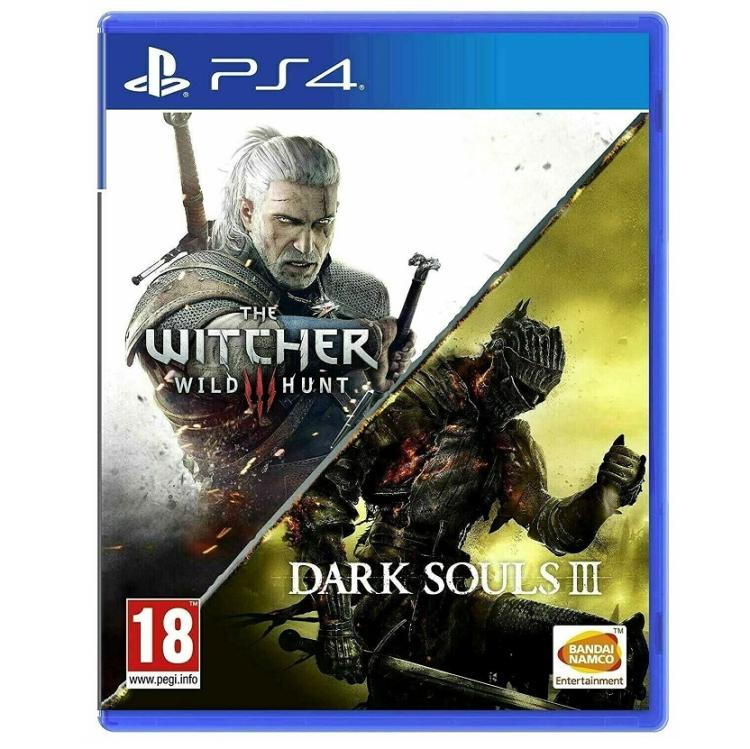The Witcher 3 Wild Hunt + Dark Souls 3 PS4 Compilation 2 Discs Playstation 4 Italian