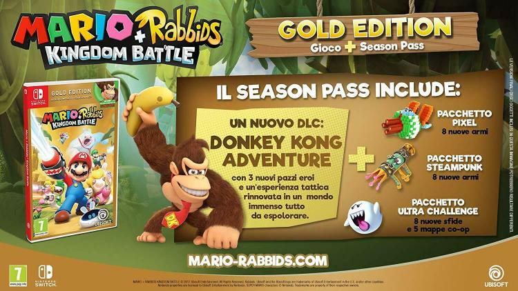 Mario + Rabbids Kingdom Battle Gold Edition Nintendo Switch Videogioco Italiano