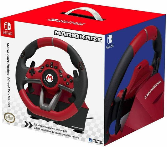 Hori Wireless Mario Kart Racing Wheel Pro Deluxe Nintendo Switch New