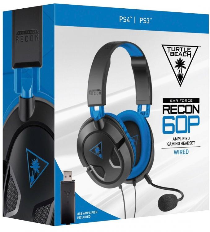 Turtle Beach Recon 60P Wired Gaming Headset Xbox One PS4 Mac PC Stereo Microphone
